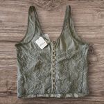 Free People #78 NWT Cosette Corset Tank in Soft Olive Photo 3