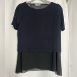 Piazza Italia Twist Back Black Blouse Small Photo 8
