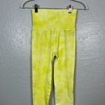 Free People Movement Women XS/ S Yellow White Tie Dye Good Karma Legging Workout Photo 2