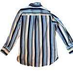 Sandy & Sid  Striped Button‎ Front Blouse Sz L Photo 2