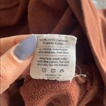 Mate the Label Organic Cotton Rust Brown Long Sleeve Top | Size M | Made in USA Photo 6
