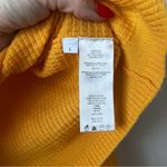 RE/DONE Waffle Slim Pullover Yellow Orange Lightweight Knit Top L Photo 6