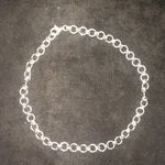 Sterling Silver 9” Textured  Bracelet/Anklet Photo 0