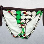 Personal Identity Brown Green Circle Tie Swim Beach Flirty Bikini Bottom Large Photo 0