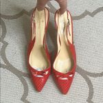 Kate Spade New York Red bow front Slingback 3β Heels, size 7.5 Photo 1