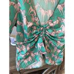 Zero Degrees Celsius Top Green Pink Size Small Photo 3