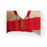 La Blanca ᯾ Whipstich Grommet Detailed Underwire Cup Bikini Top ᯾ Red ᯾ Large Photo 11