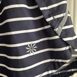 Athleta  Women’s Size S, Racer Run Lined Shorts -  Navy Blue & White Striped. EUC Photo 2