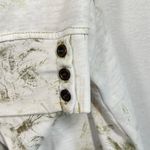 Jane + Delancey Casual Top Womens 1X Safari All Over Print V Neck Short Sleeves Photo 2