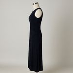 Ronni Nicole 90s Black Beaded Velvet Leaf Evening Gown Dress w/ Scarf Wrap Sz 4 Photo 4