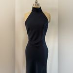 NWT Misha Evianna Halter Neck Satin Trumpet
Gown Navy Small‎ $467 Blue Photo 6