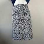 Halogen  Top Skirt 2 Piece Set Womens Large 14 Lace Modest Spring Church Office Photo 4