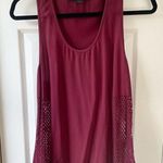 Alexander Wang  Silk Burgundy Sleeveless Blouse Photo 0