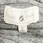 Lou & grey  Sweater Womens Size Small Ribbed Gray Tunic Pullover Off The Shoulder Photo 8