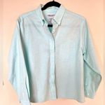 Cabin creek Aqua Button Down | Size 12P | EUC | Discontinued Photo 2