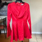 House Of CB  'Sacha' Red Satin Mini Dress‎ NWT Photo 4