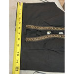 WILDCAT Black Cage Front High Neck Backless Crop Top w/ Gold Chain Detailing Sm Photo 10