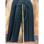 Giorgio Armani  Black 100% Wool Pleated Wide Leg Dress Pants Size 42 Photo 1