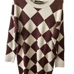 NWT ZESICA Long Sleeve Tunic Sweater Dress Crew Neck Knit Oversized Pullover XL Photo 0