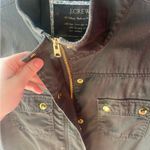 J.Crew  Waxed Downtown Field Jacket Military Green Photo 4