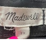 Madewell Jean Skirt Womens Size 23" Black Denim Gold Piping Trim Pockets Size XS Photo 1
