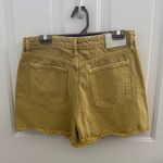 Jonathan Simkhai Distressed Yellow Jean Shorts Tan Size 30 Photo 5
