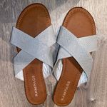 Rampage Breaker Slide Sandals Womens Size 11 Gray Silver Reptile Slip On Photo 2