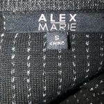Alex Marie zip down black With silver foil cardigan Women’s Size S Small Photo 5