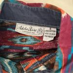 ADOBE ROSE Western Wear Shirt Cotton White Southwest Print Size Small Vintage Photo 4