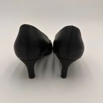 Aquatalia  Black Leather Pointed Toe Marion Kitten Heel Pumps Size 8 Photo 5