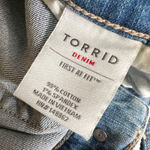 Torrid Cut-Off Denim Shorts Distressed Raw Hem High Rise Womens Plus Size 28 Photo 3