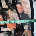 Simply Noelle  womens XS (4-6) sheer floral blouse v neck pullover 3/4 sleeves Photo 6