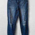 Judy Blue  Womens Relaxed Fit JB8271 DK Distressed Blue Medium Wash SZ 28 Photo 0