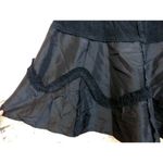 X Store Italy Y2K Black A Line Mix Media Midi Skirt Coin Chain Corduroy 28 1/2 Size undefined Photo 5