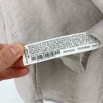 ZARA Linen Button Down Casual Shirt Grey S Photo 3