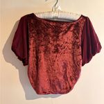 Free People Intimately Midnight Mood Velvet Crop Top Size medium Photo 3