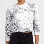 Koral  Activewear Equate Ink Marble Zip Sweatshirt Photo 2