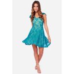 Lulus 💕LULU*S💕 Made to Love Teal Lace Dress Photo 1