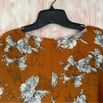 Unbranded Mustard Floral Print Open Front Kimono Top Size S/M Yellow Photo 6