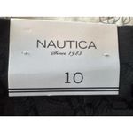 Nautica Jacquard Ankle Pants Black Geometric Career Casual Trouser Size 10 Photo 10