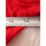 SUNDAY BEST Red Cropped Peplum Tie Front Long Sleeve Blouse Women's Size M‎ Size M Photo 2