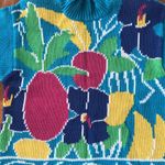 Lauren Hansen Vintage 80s floral Sweater in blue, yellow, green size large Blue Photo 4