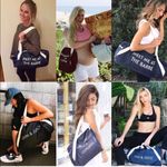 Private Party  ‘Meet Me At The Barre’ Denim Gym Bag Photo 8