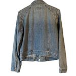 Calvin Klein Blue 100% Cotton Full Zip Denim Jean Jacket Women Sz L Photo 6