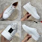 Renato Garini Women’s Platform Lace Sneaker Shoes Comfort in White 40/US 9.5 Photo 12