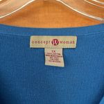 Concept Woman Blue Striped Cardigan Sweater Women's Size 3X Photo 1