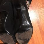 Oscar de la Renta Floral Print Suede Knee High Boots Photo 6