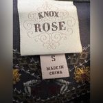 Knox Rose Embroidered Utility Jacket Gray Button Down Photo 5