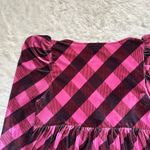 Anthropologie  Blouse Maeve Velvet Babydoll Top V-neck Long Sleeve Pink Sz L Photo 7