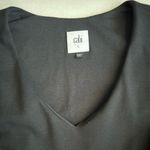 CAbi Women's Black Ponte Performance Fit and Flare Sleeveless Dress Small #3649 Photo 6